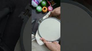 How to put fabric in embroidery hoops  Hand embroidery Basics for beginners [upl. by Weinert]