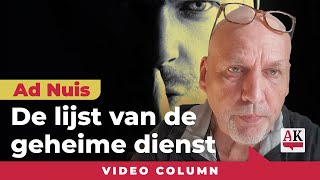 De lijst van de geheime dienst  Column Ad Nuis [upl. by Adnuhsor90]