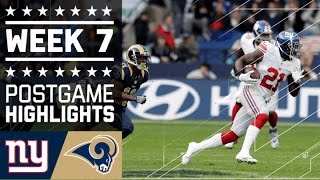 Giants vs Rams  NFL in London Week 7 Game Highlights [upl. by Caesar]