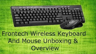 Frontech JIL 1676 Wireless Keyboard And Mouse Combo Unboxing And Overview [upl. by Leaj475]