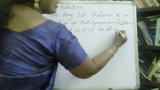 ANTISYMMETRIC RELATION 11thCBSE [upl. by Annadiane]