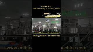 Small scale edible oil refining and filling production line operation video [upl. by Nellie]