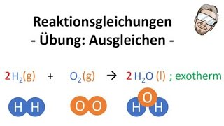 Reaktionsgleichungen einfach ausgleichen  Chemie Endlich Verstehen [upl. by Preuss]