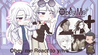 Obey Me React To Yn’s As RAD Professors Made By KuramonnOOC [upl. by Ltsyrk586]