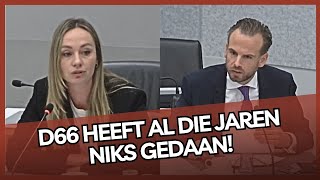 PVVer Kops zet D66er op haar PLEK D66 heeft al die jaren NIKS GEDAAN [upl. by Dnalon530]