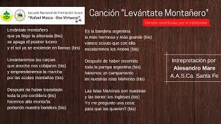 Canción quotLevántante montañeroquot  Interpretación por Mare Alesandro [upl. by Eelrahc]