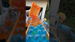 Water Marble Run☆Handmade Wooden Gutter Slope  Dragon Ball ⑥ asmr [upl. by Eiblehs]