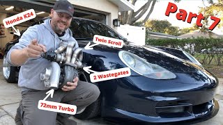 Building A Crazy Custom Twin Scroll Turbo Manifold [upl. by Bernette]