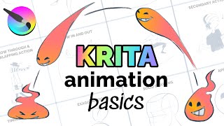 How to Animate in KRITA for Beginners [upl. by Adnovay]