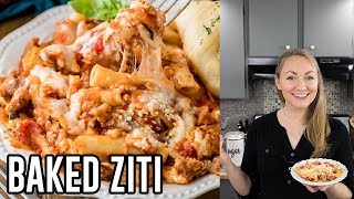 Saucy Cheesy Baked Ziti Recipe [upl. by Gareth]