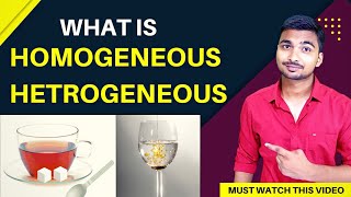 What is Homogeneous  Homogeneous and Heterogeneous Mixtures  Heterogeneous  Mixture Class 9 [upl. by Artimas]