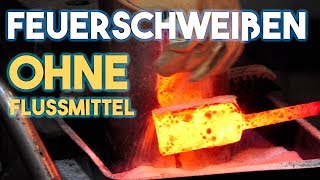 Damast schmieden ohne Borax Anleitung Tutorial [upl. by Hanson378]