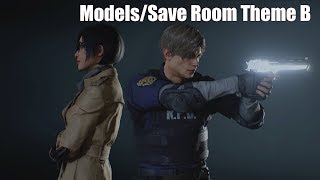 Resident Evil 2 Remake Save Room Theme Model Screen Extended [upl. by Ardnazil7]