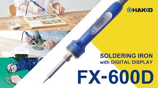 FX600D デジタル式温度制御はんだこて【HAKKO】 [upl. by Welford541]