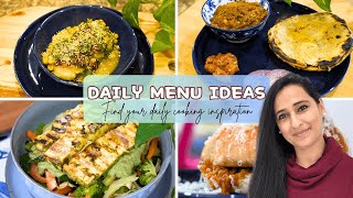 Indian Weekly Meal Planning  Full Recipes from last Meal Plan and Prep Video Vegetarian Meal Ideas [upl. by Meggi85]