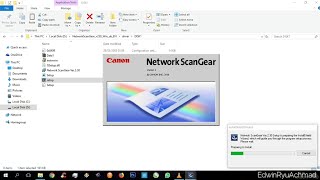 NetworkScanGear  Canon iR  install and setting  Windows 10 [upl. by Verne]