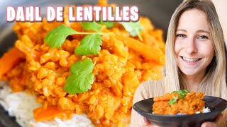 DAHL DE LENTILLES CORAIL la recette simple [upl. by Yortal]