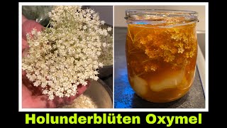 Holunderblüten Oxymel  Sauerhonig mit Apfelessig und Holunder Rezept  Selbstversorgung [upl. by Jeri]