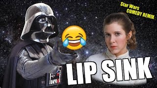 Star Wars LIP SINK Comedy REMIX VADER AND LEIA in EP4 [upl. by Aubert]