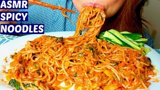 ASMR Stirfried Spicy Noodles Mukbang Cambodian No Talking 먹방 suellASMR [upl. by Christmann]