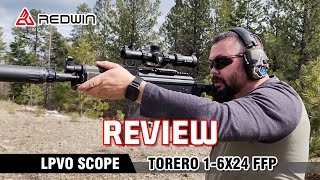 REVIEW Red Win Torero 16x24 FFP LPVO Scope 12 MOA 6 Level Red Illumination Horseshoe Reticle [upl. by Mchenry]