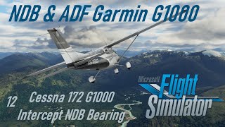 Microsoft Flight Simulator 12 NDB amp ADF with Garmin G1000 [upl. by Alyag519]