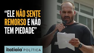 EDUARDO BOLSONARO CHAMA MORAES DE PSICOPATA EM 7 DE SETEMBRO E PUXA GRITOS DE FORA XANDÃO [upl. by Gettings]