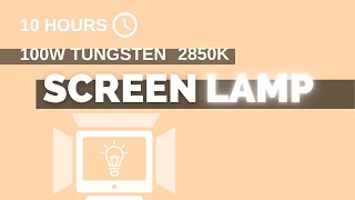 100W Tungsten screen lamp  10h  169  NO Sound  a simple screen for 10 hours screen tools [upl. by Tremain967]