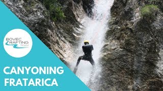 Ultimate canyoning in Slovenia Fratarica Canyon  Bovec Rafting Team [upl. by Llyrehc]