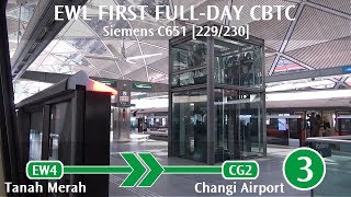 EWL First FullDay CBTC SMRT C651 229230 Tanah Merah → Changi Airport [upl. by Riegel893]