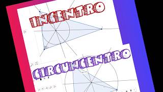 Incentro e Circuncentro GeoGebra [upl. by Gargan177]