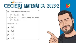 Questão 35 Matemática VESTIBULAR CEDERJ 20232 [upl. by Iadam]