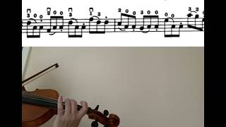 Seitz Concerto No5 1st movement violin tutorialsheet musicaccompanimentclose up [upl. by Janessa]