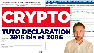 Declaration impot crypto 2022 vs tuto formulaire 2086 et 3916 bis complet [upl. by Sotsirhc397]