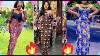 25 magnifiques longue robe droite super tendance en pagne Mode africaine [upl. by Ki385]