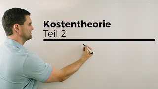 Kostentheorie Teil 2 Berufskolleg Wirtschaft Verwaltung [upl. by Felic215]