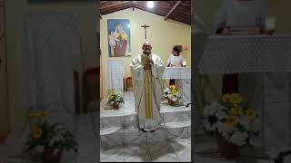 Missa na Capela nossa Senhora do Carmo Recebemos os nossos selebrantes com cantos de bas vindas [upl. by Atteselrahc]