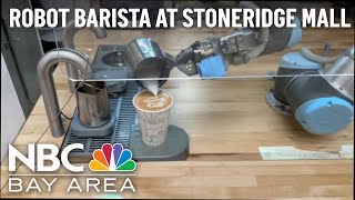 Robot Barista Asks for Tips in Pleasanton [upl. by Poock]