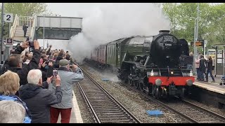 Flying Scotsman travels through Highbridge [upl. by Ravens]