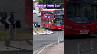 Beautiful red London buses Harrow town centre UK [upl. by Lucania]