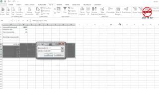 Excel Two Input Data Table [upl. by Zoltai392]