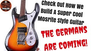 Check Out How We Build A Super Cool Mosrite Style Guitar The German Carve With The Copy Carver [upl. by Parshall]