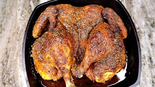 Best Ever Oven Baked Chicken How To Bake A Whole Chicken Easy [upl. by Llerot]