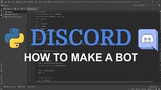 How To Create A Discord Bot Using Discordpy Part 1  Setup [upl. by Ailekat]