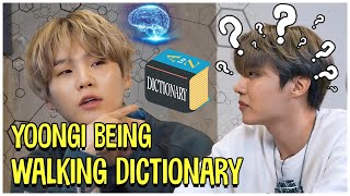 This Is Yoongis Endless Well Of Random Information  Walking Dictionary  BTS Min Yoongi [upl. by Nageam]