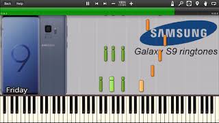 SAMSUNG GALAXY S9 RINGTONES IN SYNTHESIA [upl. by Anaynek]