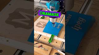 Using Oramask on a CNC cncowners howto oramask shapeoko cnc woodworking inlay tutorial wood [upl. by Ainirtak]