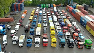 Truckersrit Koningsdag 2024 Ridderkerk Drone 4K [upl. by Anabahs432]