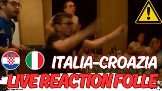 LIVE REACTION HD  FOLLE 😱😱🇮🇹 ITALIACROAZIA 11‼️euro2024 croaziaitalia [upl. by Sande]