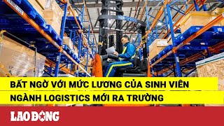 Bất ngờ với mức lương của sinh viên ngành Logistics mới ra trường  Báo Lao Động [upl. by Oicnerolf]